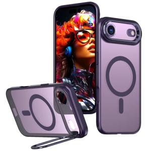 TPU with Magsafe and Lens Holder Case for Apple iPhone 17 Air - Purple