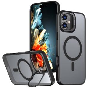 TPU with Magsafe and Lens Holder Case for Apple iPhone 17 - Black