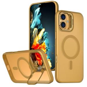 TPU with Magsafe and Lens Holder Case for Apple iPhone 17 - Brown