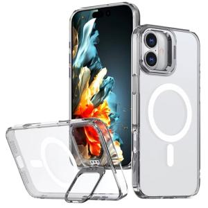 TPU with Magsafe and Lens Holder Case for Apple iPhone 17 - Clear