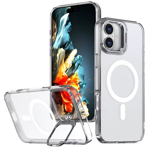 TPU with Magsafe and Lens Holder Case for Apple iPhone 17 - Clear