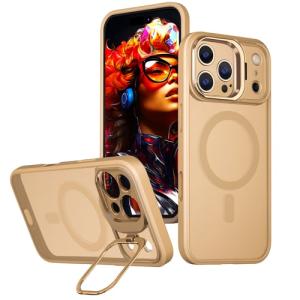 TPU with Magsafe and Lens Holder Case for Apple iPhone 17 Pro Max - Brown