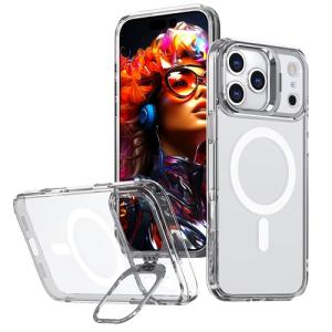 TPU with Magsafe and Lens Holder Case for Apple iPhone 17 Pro - Clear