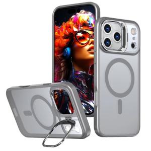 TPU with Magsafe and Lens Holder Case for Apple iPhone 17 Pro Max - Grey
