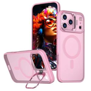 TPU with Magsafe and Lens Holder Case for Apple iPhone 17 Pro Max - Pink