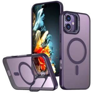 TPU with Magsafe and Lens Holder Case for Apple iPhone 17 - Purple
