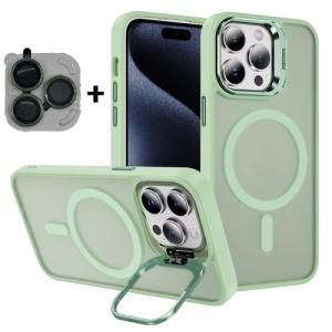 TPU with Magsafe and Lens Holder Case for Apple iPhone 15 - Green