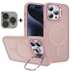 TPU with Magsafe and Lens Holder Case for Apple iPhone 16 Pro Max - Pink