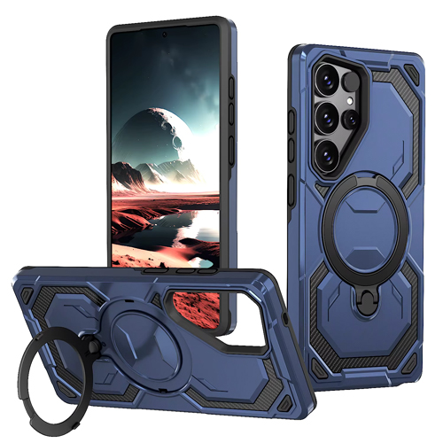 TitanGuard with Magsafe Case for Samsung Galaxy S24 Plus / S25 Plus - Navy Blue