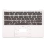 Top Case Keyboard with Battery Pre-Installed Compatible for Apple MacBook Air 13'' (A1932 / 2018 / 2019) (US English) (PULL) - Silver