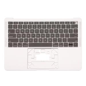 Top Case Keyboard with Battery Pre-Installed Compatible for Apple MacBook Air 13'' (A1932 / 2018 / 2019) (US English) (PULL) - Silver