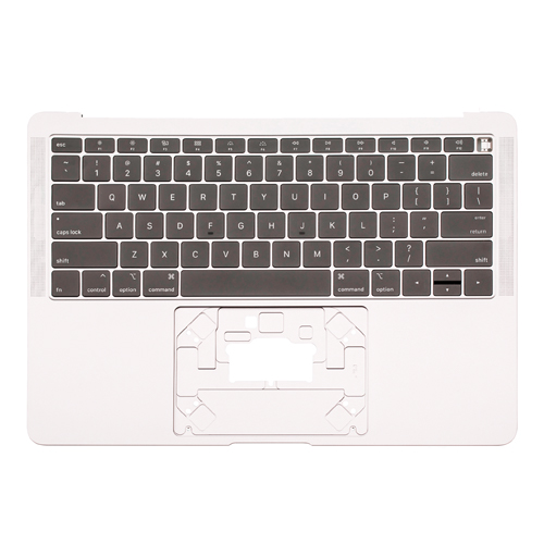 Top Case Keyboard with Battery Pre-Installed Compatible for Apple MacBook Air 13'' (A1932 / 2018 / 2019) (US English) (PULL) - Silver
