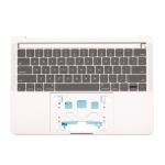 Top Case Keyboard with Battery Pre-Installed Compatible for Apple MacBook Pro 13'' (A1989 / 2018 / 2019) (US English) (PULL) - Silver