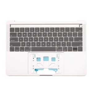 Top Case Keyboard with Battery Pre-Installed Compatible for Apple MacBook Pro 13'' (A1989 / 2018 / 2019) (US English) (PULL) - Silver