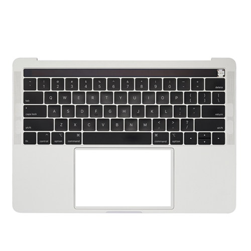 Top Case Keyboard with Battery Pre-Installed Compatible for Apple MacBook Pro 13'' (A2159 / 2019) (US English) (PULL) - Silver