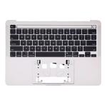 Top Case Keyboard with Battery Pre-Installed Compatible for Apple MacBook Pro 13'' (A2251 / 2020) (US English) (PULL) - Silver
