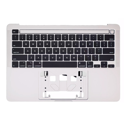 Top Case Keyboard with Battery Pre-Installed Compatible for Apple MacBook Pro 13'' (A2251 / 2020) (US English) (PULL) - Silver