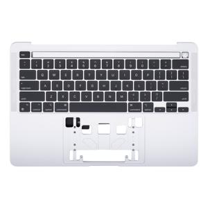Top Case Keyboard with Battery Pre-Installed Compatible for Apple MacBook Pro 13'' (A2338 / 2020) (US English) (PULL) - Silver