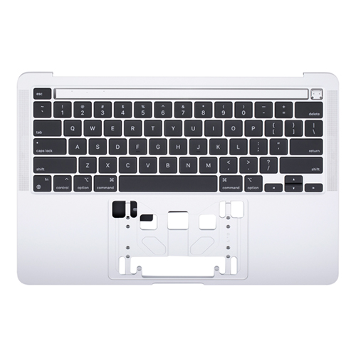 Top Case Keyboard with Battery Pre-Installed Compatible for Apple MacBook Pro 13'' (A2338 / 2020) (US English) (PULL) - Silver