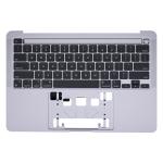 Top Case Keyboard with Battery Pre-Installed Compatible for Apple MacBook Pro 13'' (A2338 / 2020) (US English) (PULL) - Space Gray