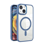Transparent Shield with Magsafe Case for Apple iPhone 13 / 14 / 15 - Blue