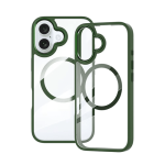 Transparent Shield with Magsafe Case for Apple iPhone 17 - Green