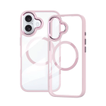 Transparent Shield with Magsafe Case for Apple iPhone 17 Air - Pink
