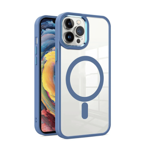 Transparent Shield with Magsafe Case for Apple iPhone 17 Pro - Blue