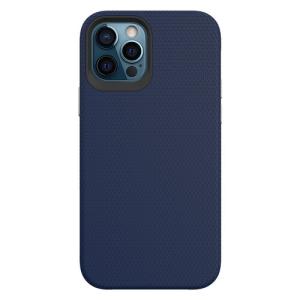 Triangle Shockproof Case with Anti Slip Grains for Apple iPhone 11 Pro Max - Navy Blue
