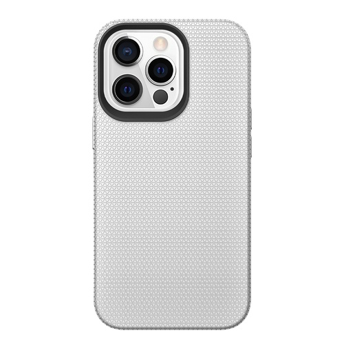 Triangle Shockproof Case with Anti Slip Grains for Apple iPhone 17 Air - Silver