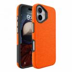 Triangle Shockproof Case with Anti Slip Grains for Apple iPhone 17 - Orange