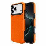 Triangle Shockproof Case with Anti Slip Grains for Apple iPhone 17 Pro Max - Orange