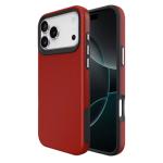 Triangle Shockproof Case with Anti Slip Grains for Apple iPhone 17 Pro Max - Red