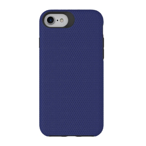 Triangle Shockproof Case with Anti Slip Grains for Apple iPhone 16e / 17e - Navy Blue