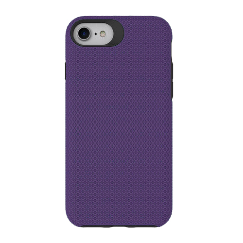 Triangle Shockproof Case with Anti Slip Grains for Apple iPhone 16e / 17e - Deep Purple
