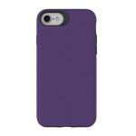 Triangle Shockproof Case with Anti Slip Grains for Apple iPhone 7/8/SE (2020)/SE (2022) - Deep Purple