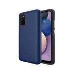 Triangle Shockproof Case with Anti Slip Grains for Samsung Galaxy A03 / A04 / A04E - Navy Blue