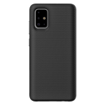 Triangle Shockproof Case with Anti Slip Grains for Samsung Galaxy A51 - Black