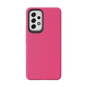 Triangle Shockproof Case with Anti Slip Grains for Samsung Galaxy A13 4G / 5G / A04S - Hot Pink