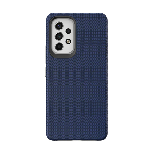 Triangle Shockproof Case with Anti Slip Grains for Samsung Galaxy A13 4G / 5G / A04S - Navy Blue