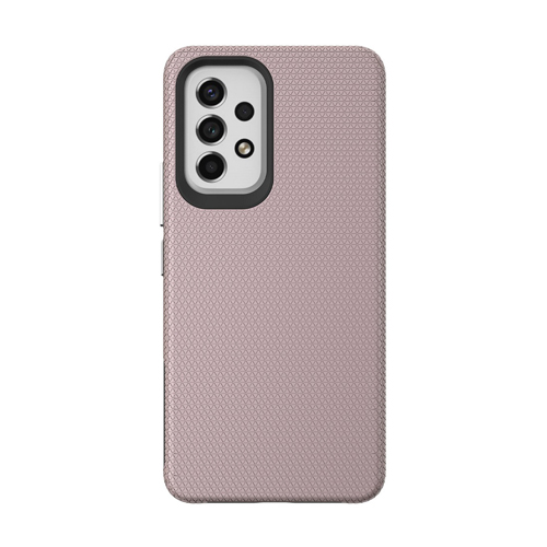 Triangle Shockproof Case with Anti Slip Grains for Samsung Galaxy A33 5G - Rose Golden
