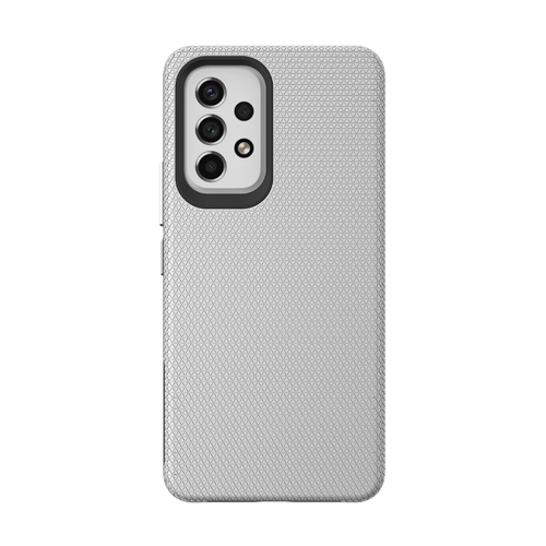 Triangle Shockproof Case with Anti Slip Grains for Samsung Galaxy A33 5G - Silver