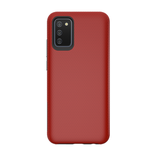 Triangle Shockproof Case with Anti Slip Grains for Samsung Galaxy S20 FE - Red