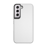Triangle Shockproof Case with Anti Slip Grains for Samsung Galaxy S21 FE - Silver