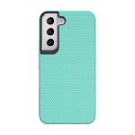Triangle Shockproof Case with Anti Slip Grains for Samsung Galaxy S21 FE - Mint