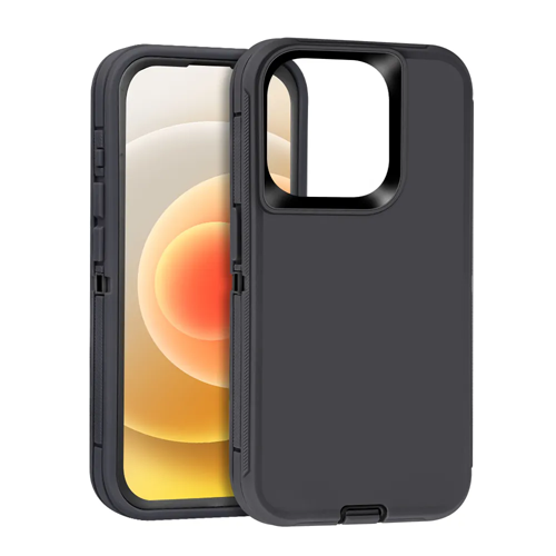 Triple Layer Protection Case & Belt Clip for Apple iPhone 16 Pro Max - Black