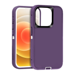 Triple Layer Protection Case & Belt Clip for Apple iPhone 15 Pro Max - Purple