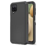 Triple Layer Protection Case & Belt Clip for Samsung Galaxy A12 - Black