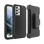 Triple Layer Protection Case & Belt Clip for Samsung Galaxy A23 - Black