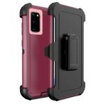 Triple Layer Protection Case & Belt Clip for Samsung Galaxy S20 FE 5G - Wine